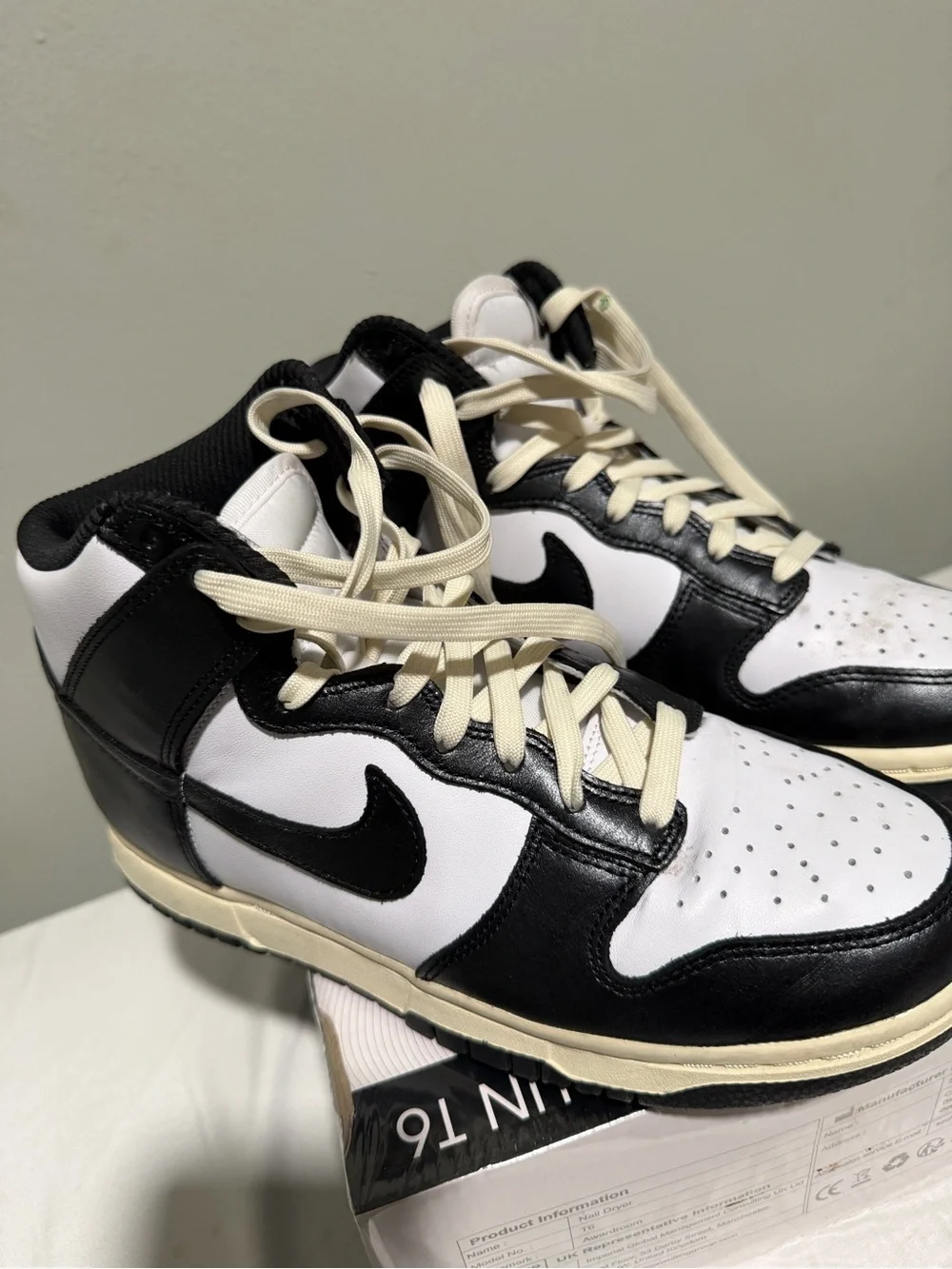 Nike Dunk High Vintage Black Size 8 Womens Sneakers